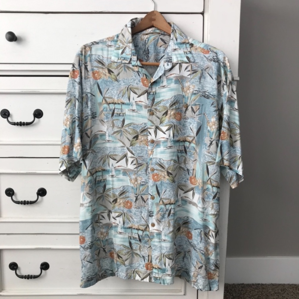 Tropical Print Men's Shirt